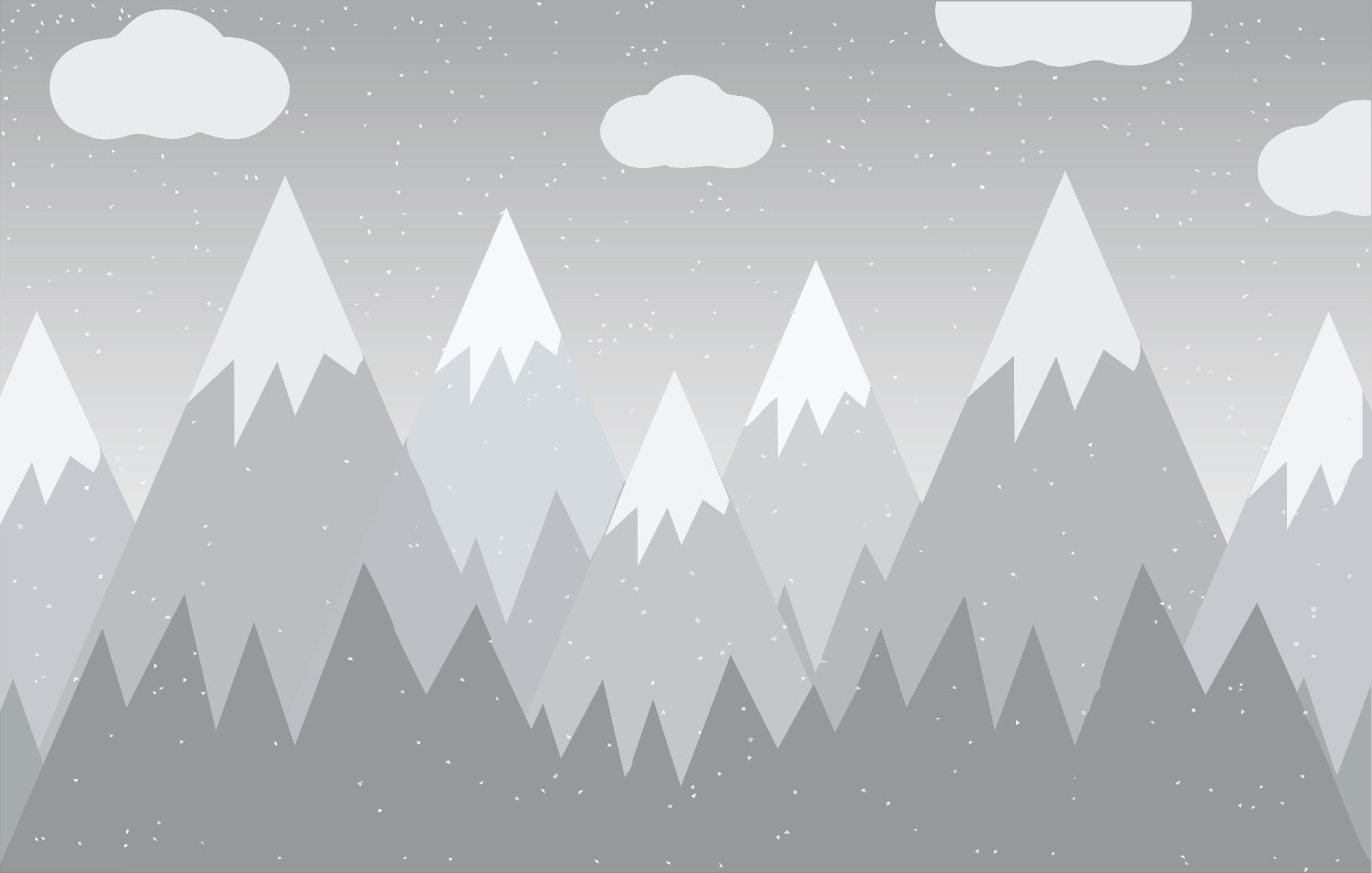 Grey Mountain Kids Wallpaper Mural - Giffywalls