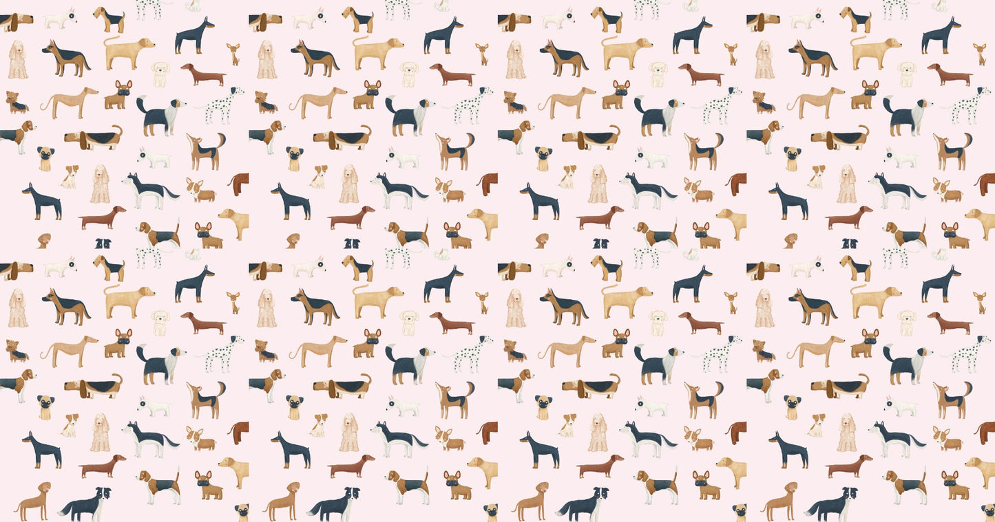 Pink Canine Collection Wallpaper - Giffywalls