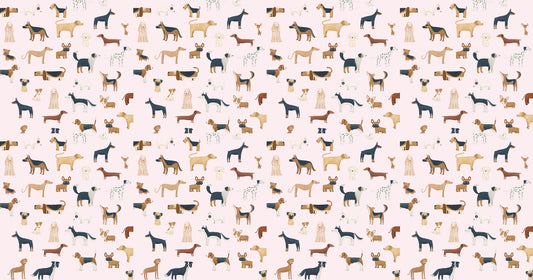 Pink Canine Collection Wallpaper - Giffywalls