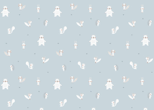 Forest Animals Blue Wallpaper For Walls - Giffywalls