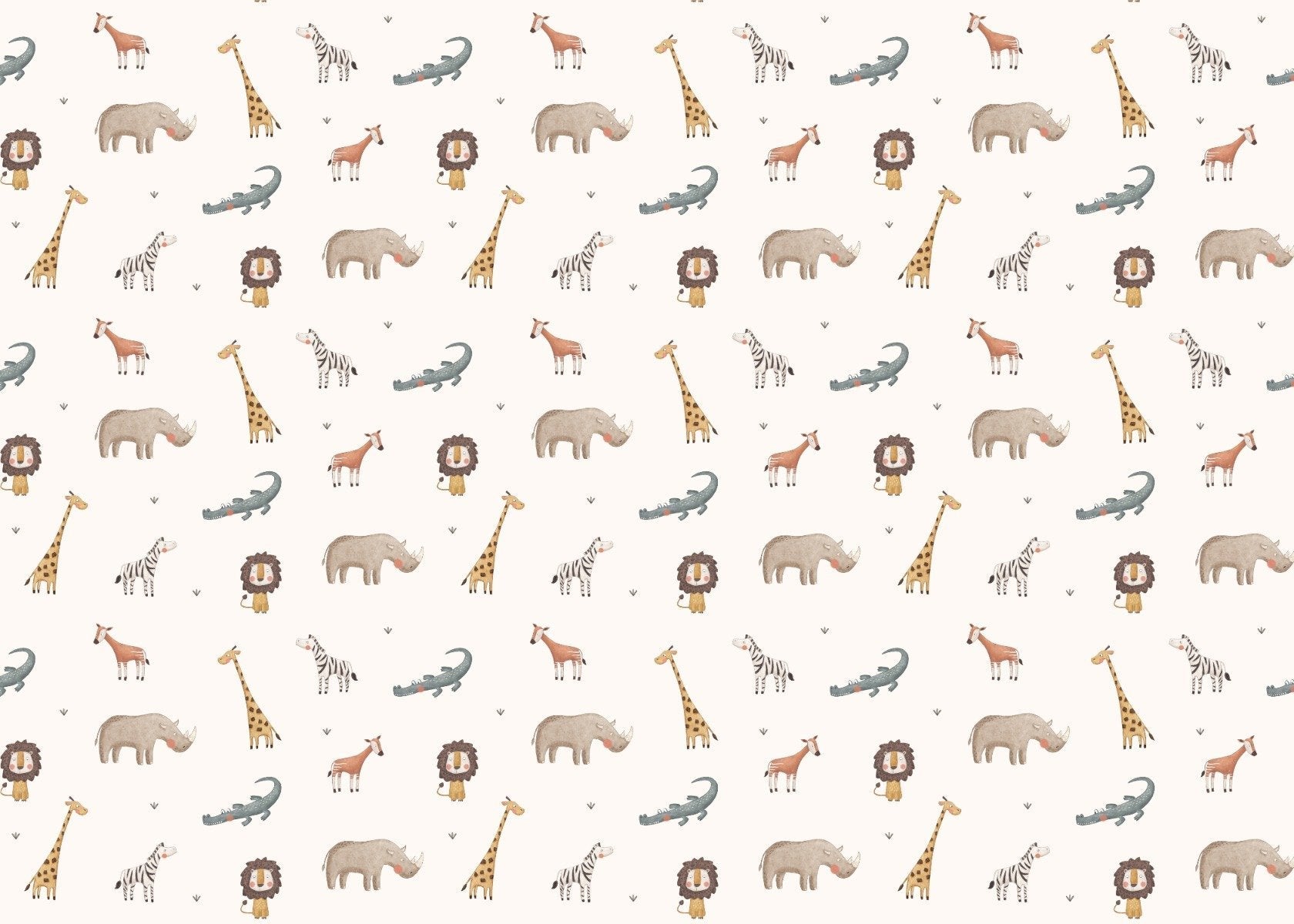 Jungle Safari Animals Wallpaper For Walls - Giffywalls