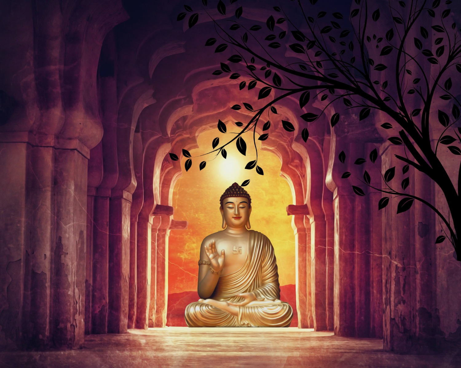 Black Statue of Lord Buddha in Meditation Pose Generative AI Stock  Illustration - Illustration of harmony, lotus: 276328851