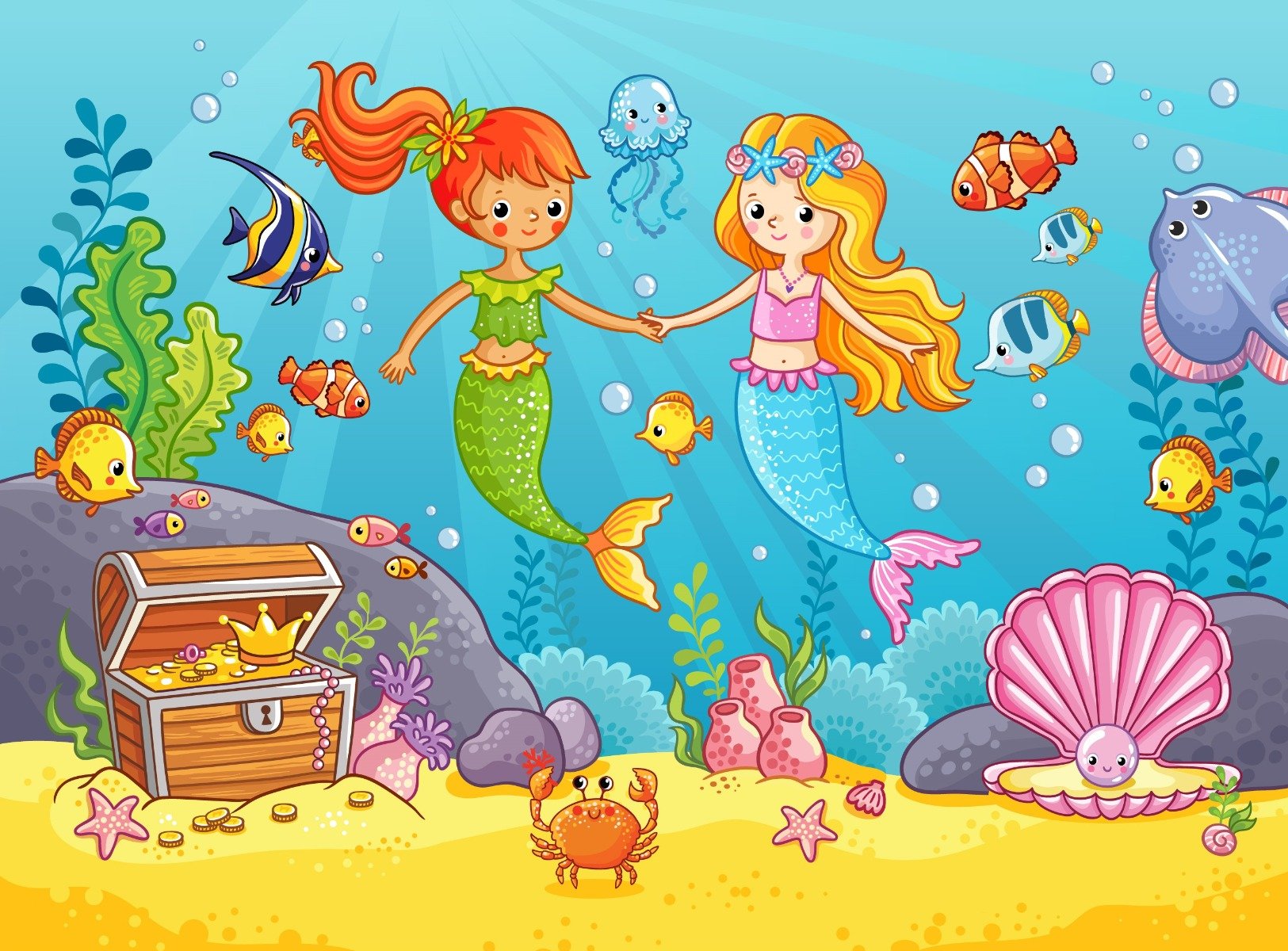 Underwater Scene Vector Art, Icons, and Graphics for Free Download